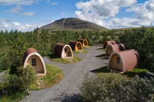 accommodation in pods in Iceland