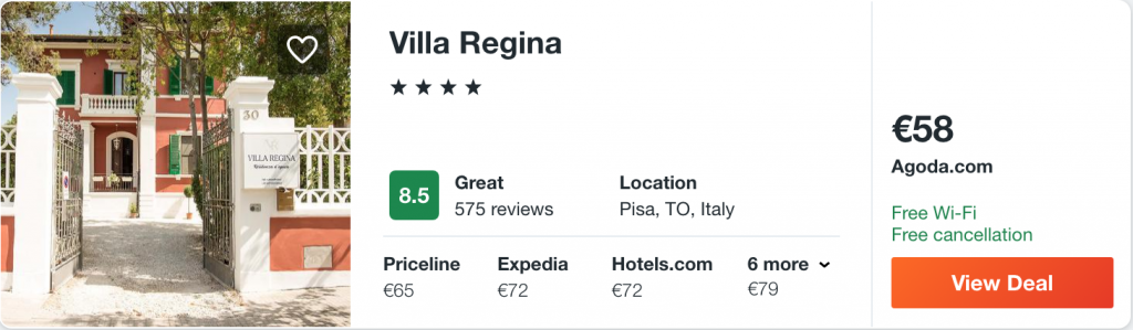 cheap hotel in Pisa