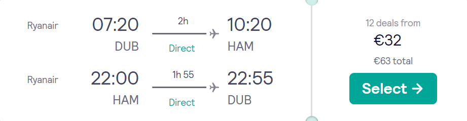 cheap flights to Hamburg