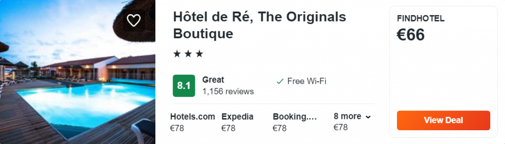 Hôtel de Ré, The Originals Boutique