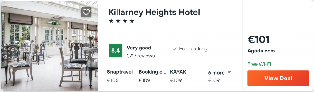 cheap hotel in Killarney