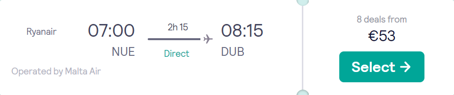 cheap flights to Ireland