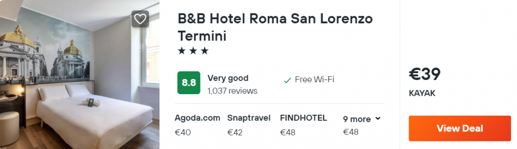 B&B Hotel Roma San Lorenzo Termini