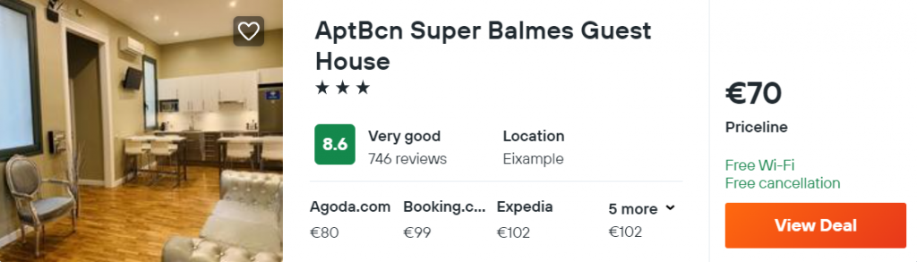 AptBcn Super Balmes Guest House