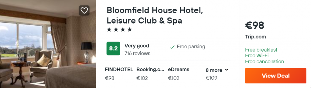 Bloomfield House Hotel, Leisure Club & Spa