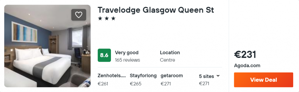 Travelodge Glasgow Queen St