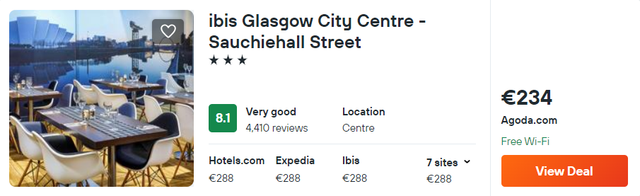 ibis Glasgow City Centre - Sauchiehall Street