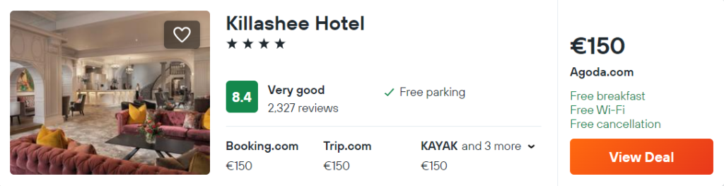 killashee hotel naas spa