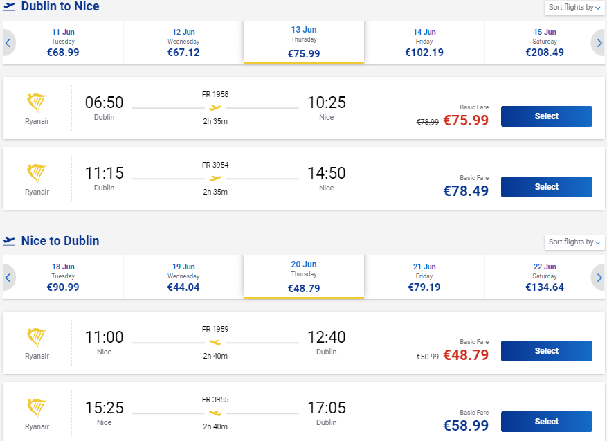 cheap flights to France