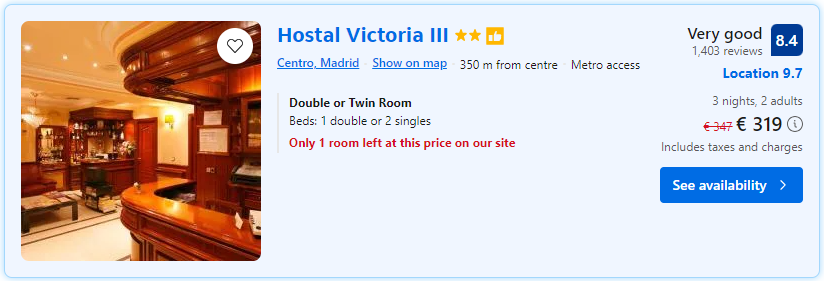 Hostal Victoria III