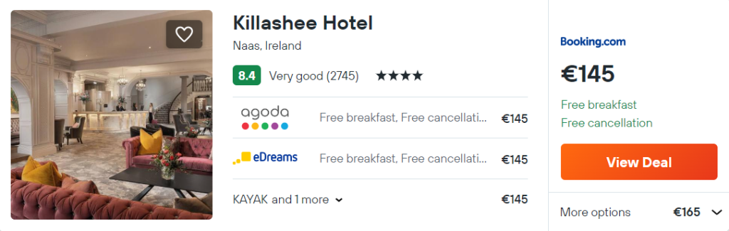 4* Killashee Hotel with Spa and indoor pool in Naas, Co.Kildare for € ...