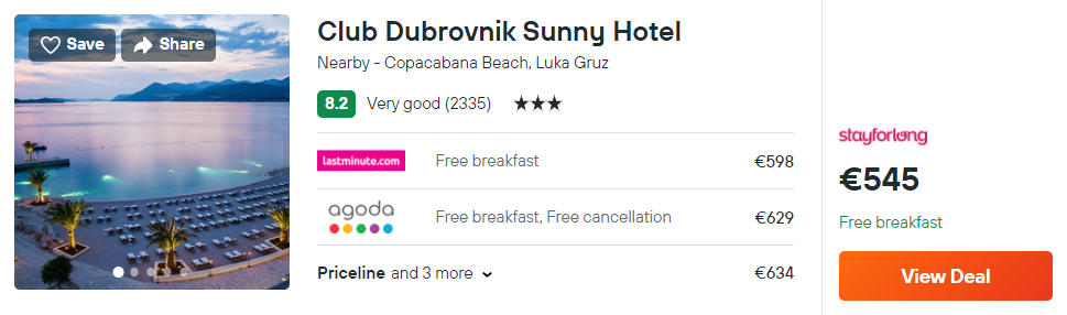 Club Dubrovnik Sunny Hotel