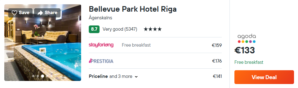 Bellevue Park Hotel Riga