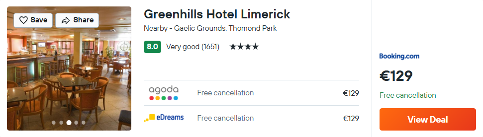 Greenhills Hotel Limerick