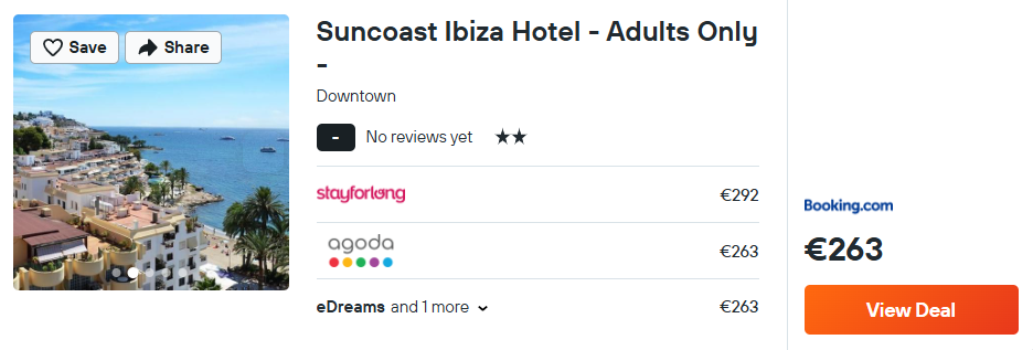 Suncoast Ibiza Hotel - Adults Only